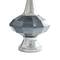 Silver Glass Traditional Table Lamp, 27" x 16" x 16"